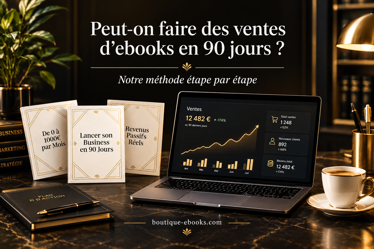 Peut-on faire des ventes d'ebooks en 90 jours ?