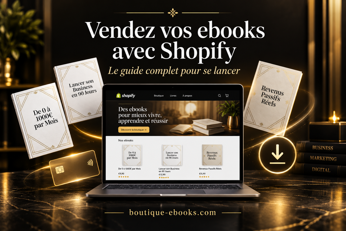 Vendez vos ebooks avec Shopify — Le guide complet pour se lancer