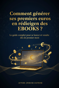 Couverture ebook - Comment générer ses premiers euros en rédigeant des EBOOKS