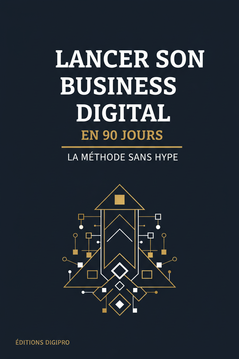 Couverture ebook Lancer son Business Digital en 90 Jours