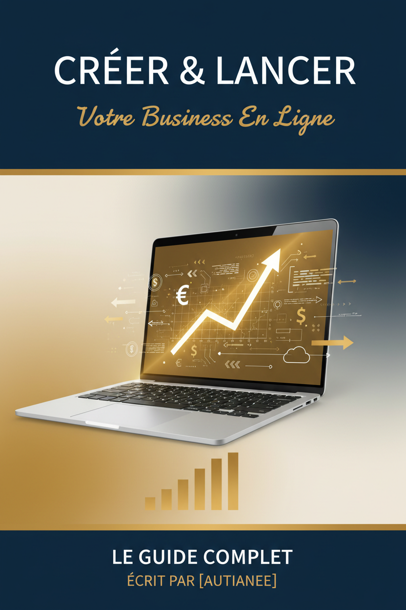 Couverture ebook Lancer son activité en ligne – Guide complet pour débutants
