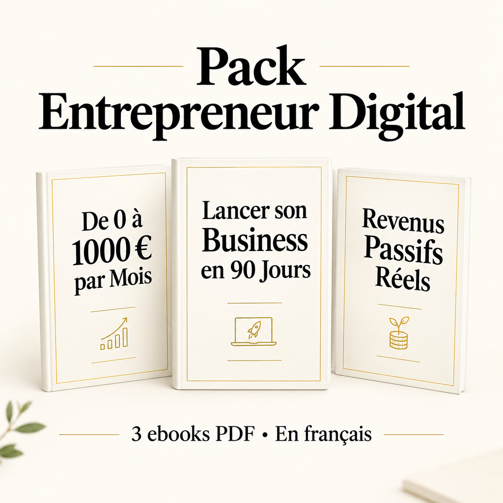 Visuel clair du Pack Entrepreneur Digital